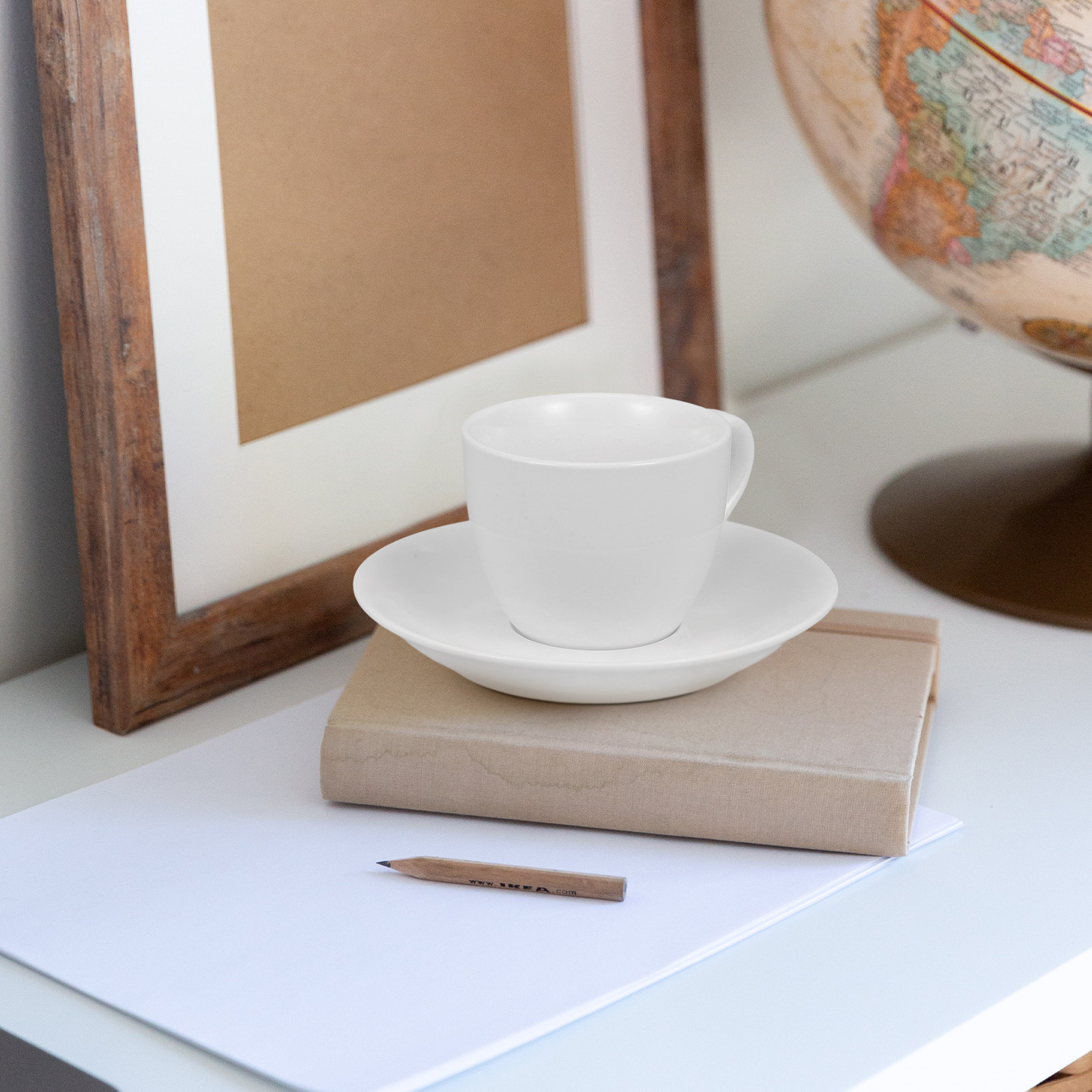 Coffee Tea Home - 1 Set Keramik-Teetassen-Set mit Untertasse, leuchtende