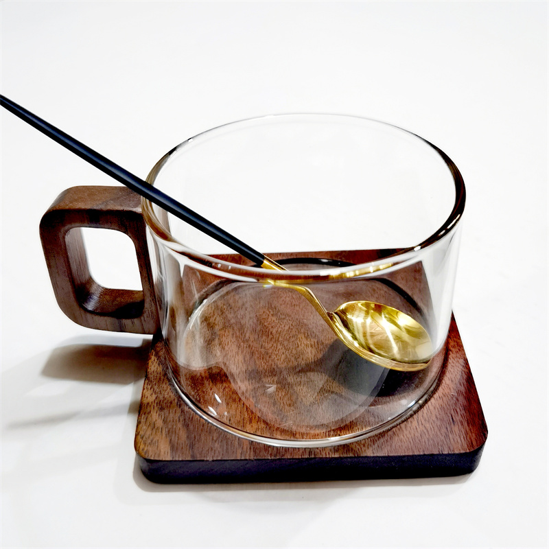 Coffee Tea Latte - 200 ml frische gemahlene Latte-Glas-Kaffeetasse mit
