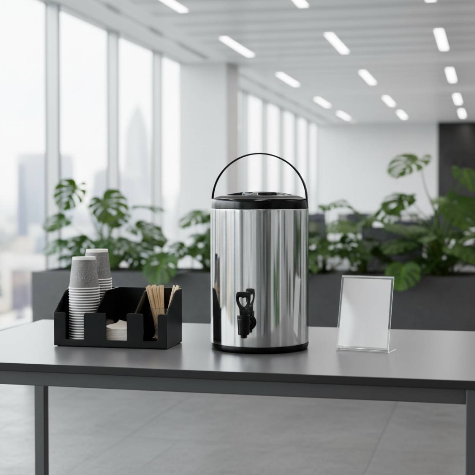 Coffee Tea Urn - Professioneller Milchtee-Behälter mit Großer Kapazität, Edelstahl-Getränkespender,