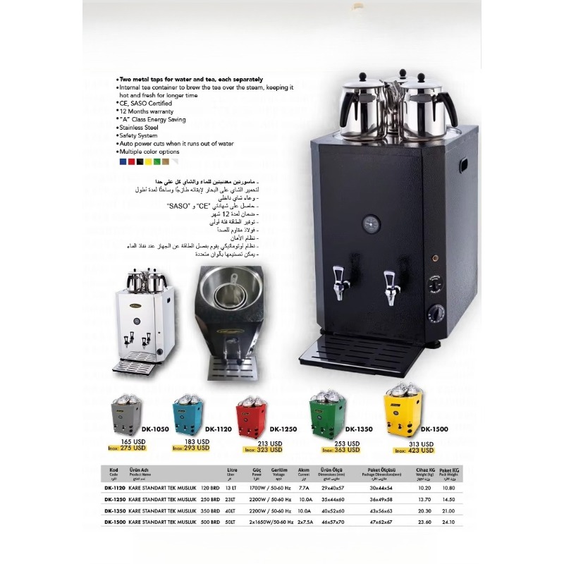 Coffee Tea Urn - 23L Kommerzieller elektrischer Wasserkocher, Heißwasserkessel, Teevorne