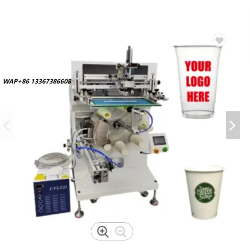 Coffee Tea Cups - Halbautomatischer Siebdrucker mit 8 Stationen &