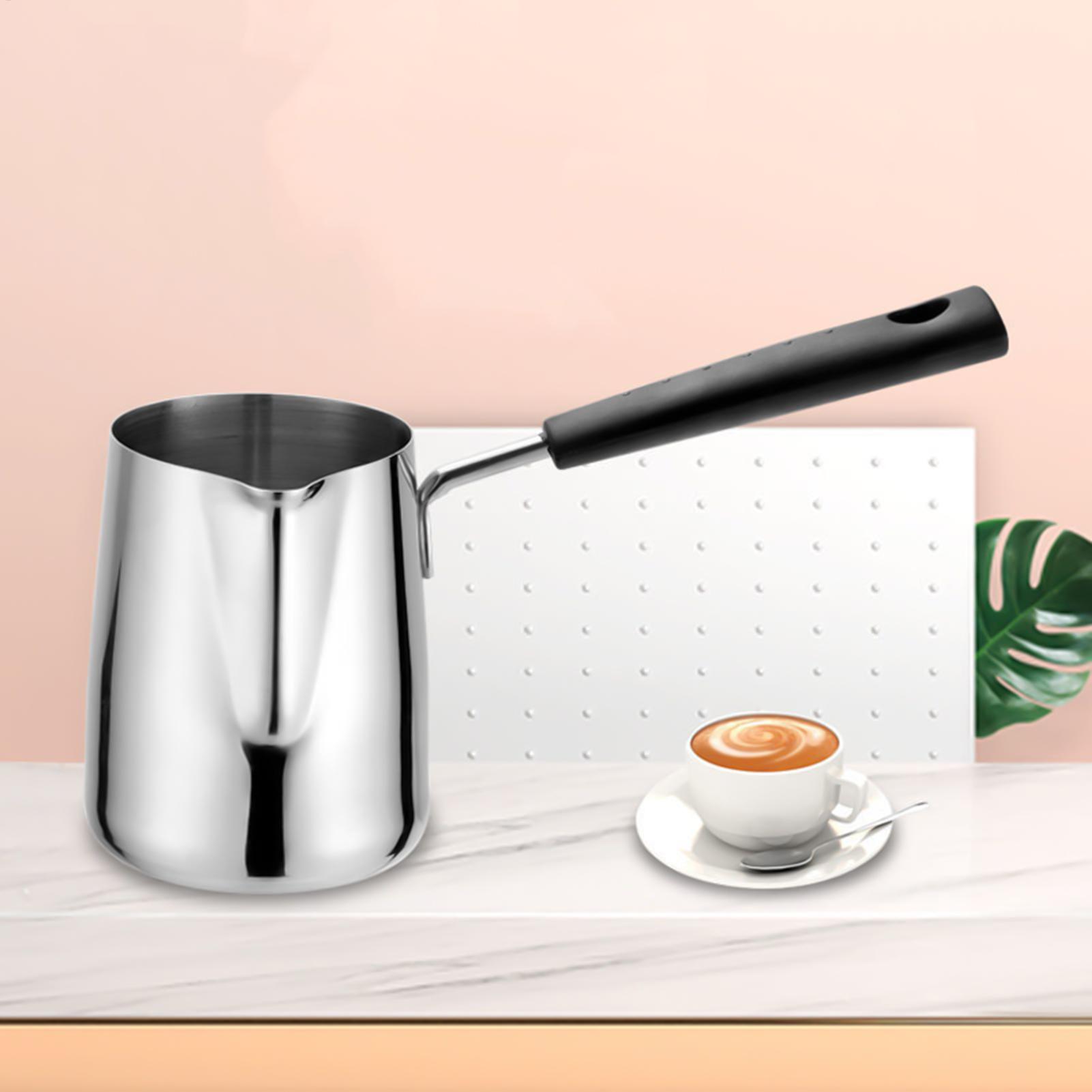 Coffee Tea Home - 600ml Türkische Kaffeekanne mit Ausgießer, Herdplattentauglicher