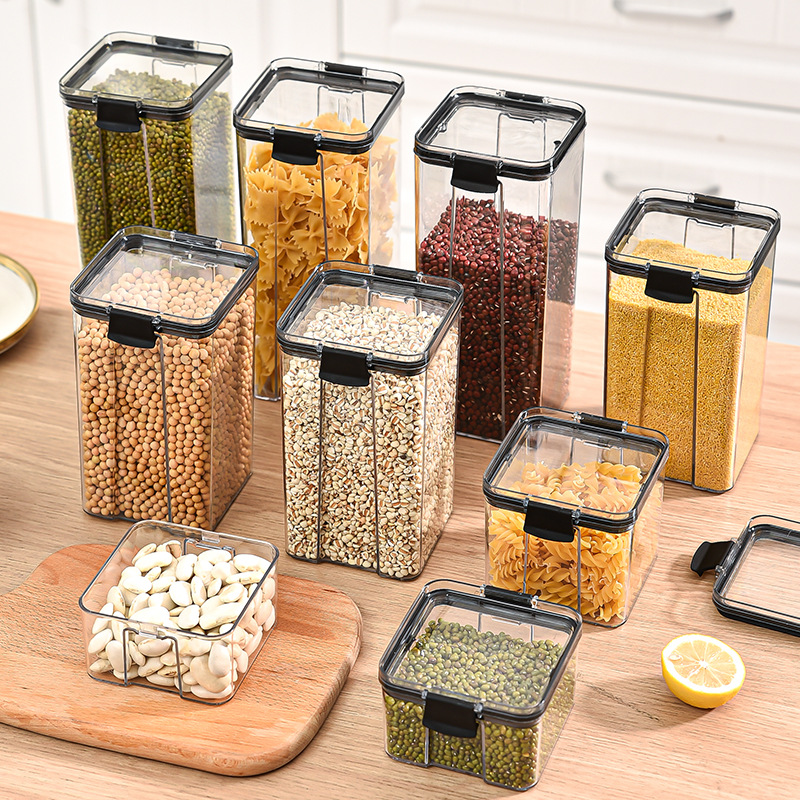 Tea Coffee Sugar Container - 1-4PCS Versiegelte Gläser Küche Organizer Getreide
