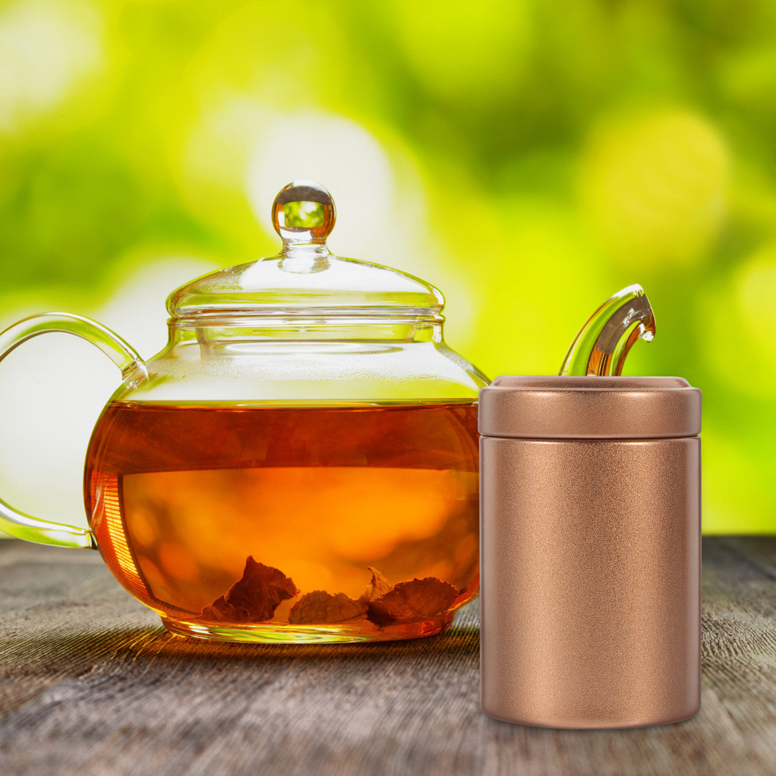 Coffee Tea Canister Set - Metall-Teebehälter-Set, 2er-Pack, Mini, tragbare, luftdichte Aufbewahrungsdosen