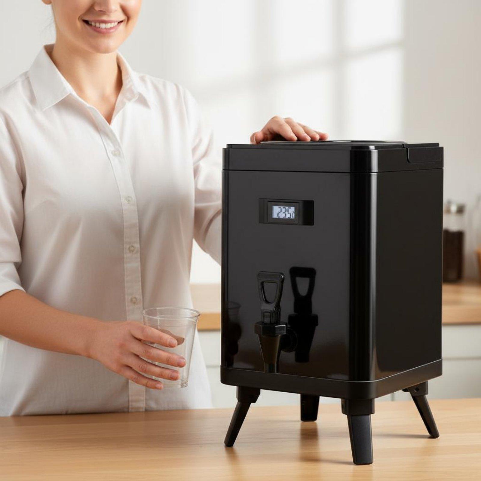 Coffee Tea Urn - Dreifach isolierter Getränkespender mit Edelstahl-Innenausstattung, kommerzielle