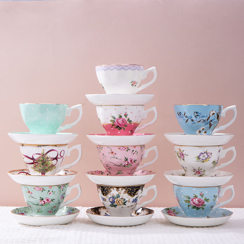 Coffee Tea Home - 1pc Französisch Keramik Kaffee Tasse Set