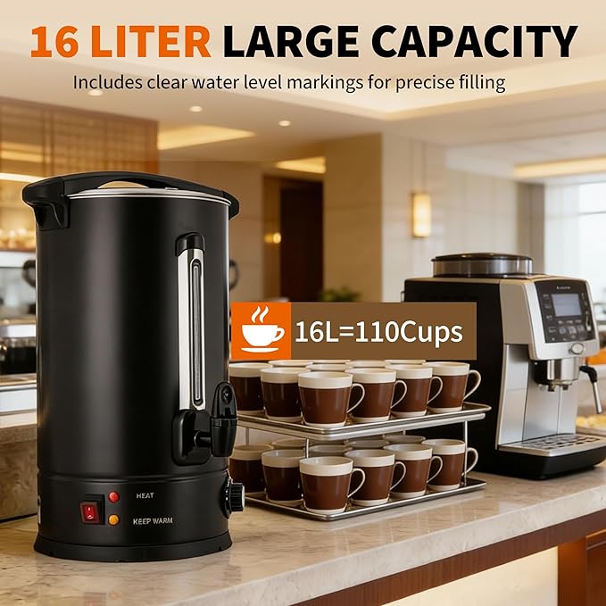 14/16 L Kaffeeurne, Kommerziel – Coffee Tea Urn Bewertung und Preis