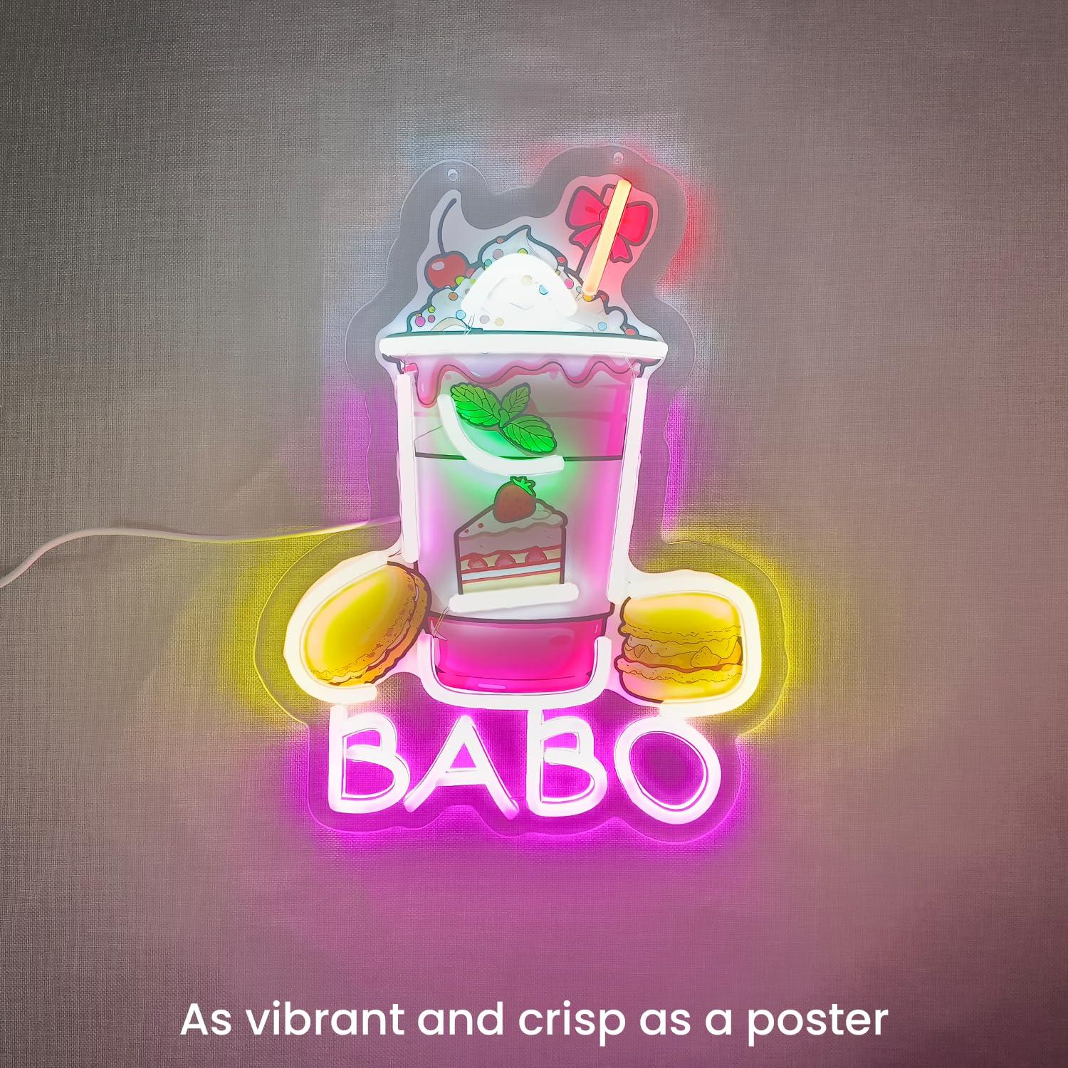 Boba Neon-Schild Leuchtende Bu – Coffee Tea Boba Bewertung und Preis