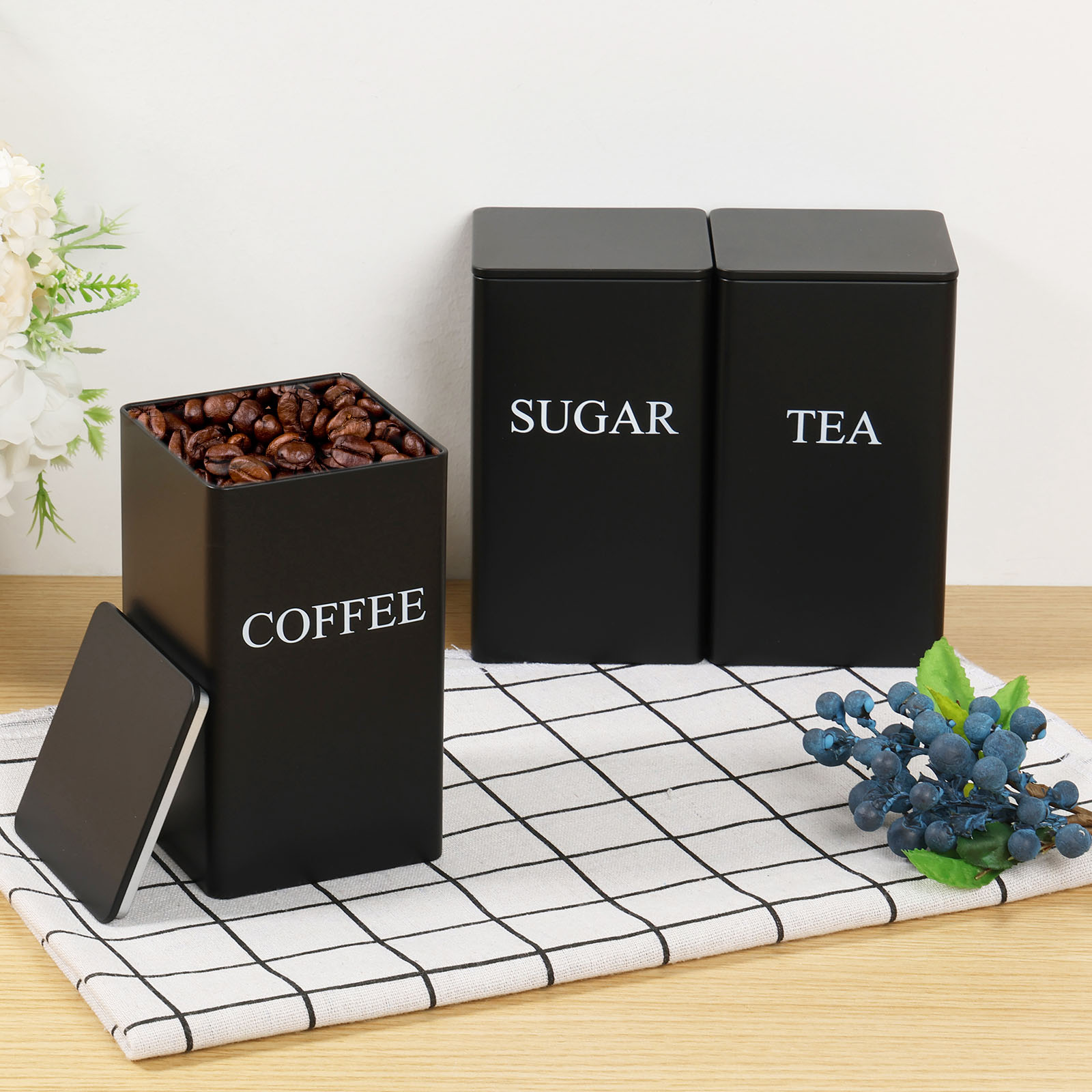 3Pcs Kaffee Bean Lagerung Kani – Coffee Tea Canister Set Bewertung und Preis
