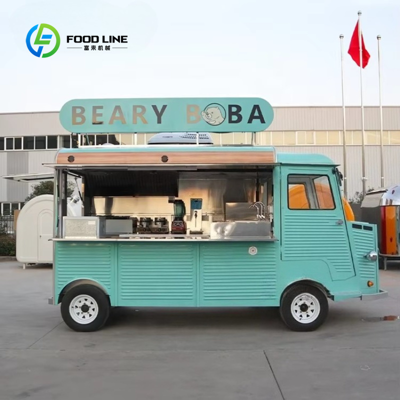 Elektrischer Retro-Imbisswagen – Coffee Tea Boba Bewertung und Preis