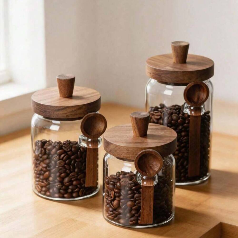 3-teiliges Set aus klaren Glas – Coffee Tea Canister Set Bewertung und Preis