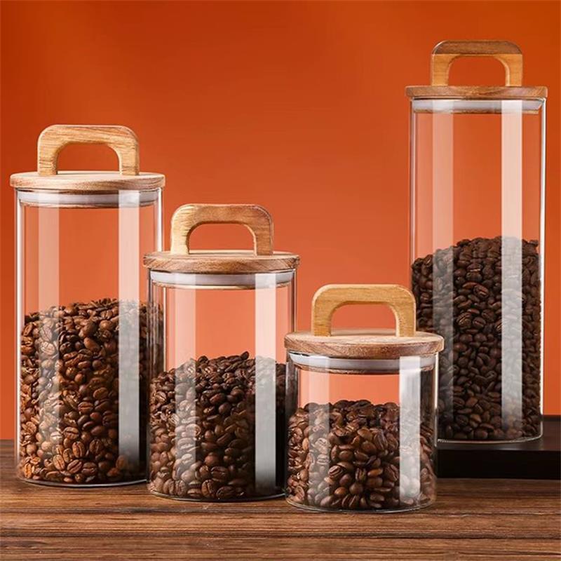 Klarglasbehälter mit Bambusdec – Coffee Tea Canister Set Bewertung und Preis