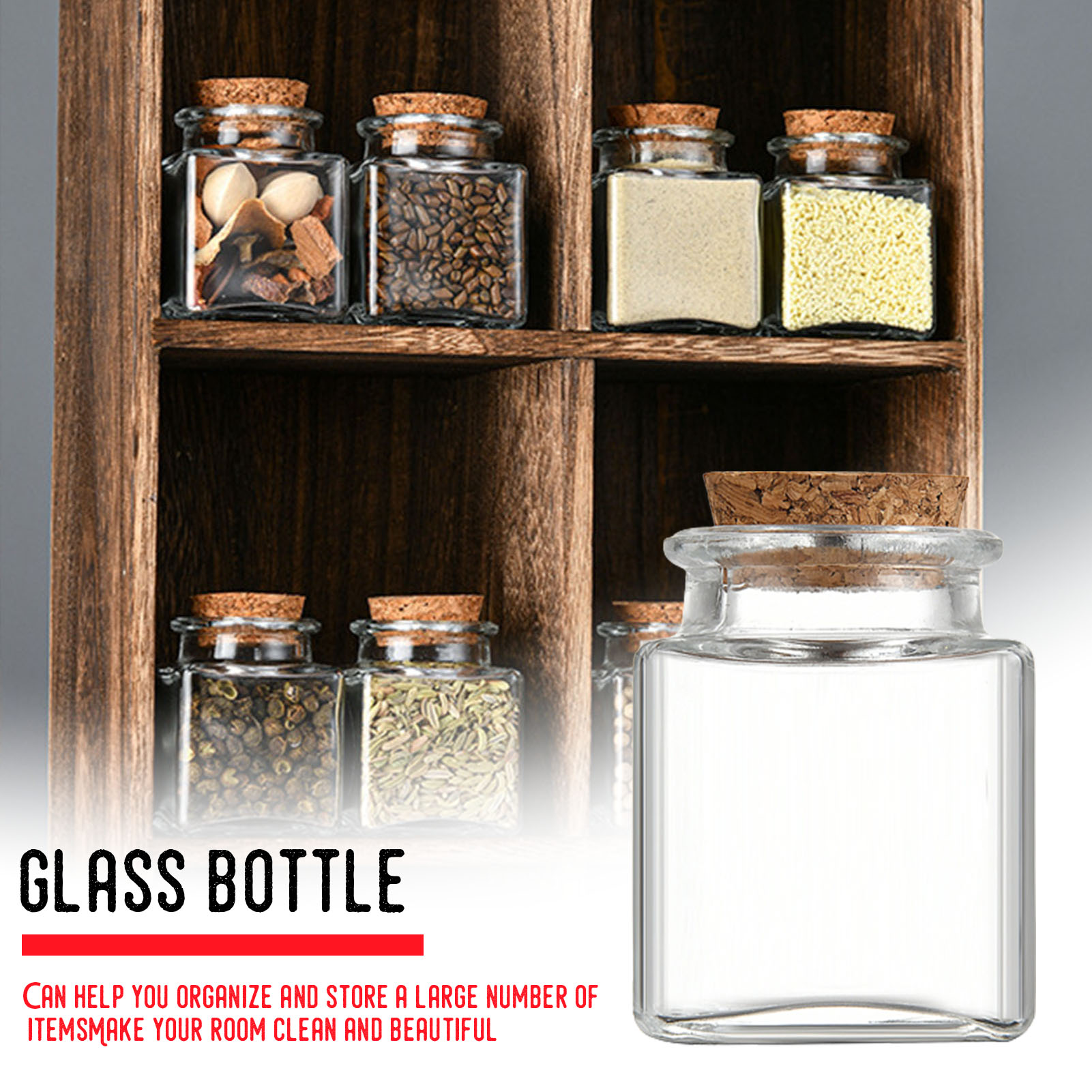 1/5/10 Stück Glas-Vorratsdosen – Tea Coffee Sugar Container Bewertung und Preis