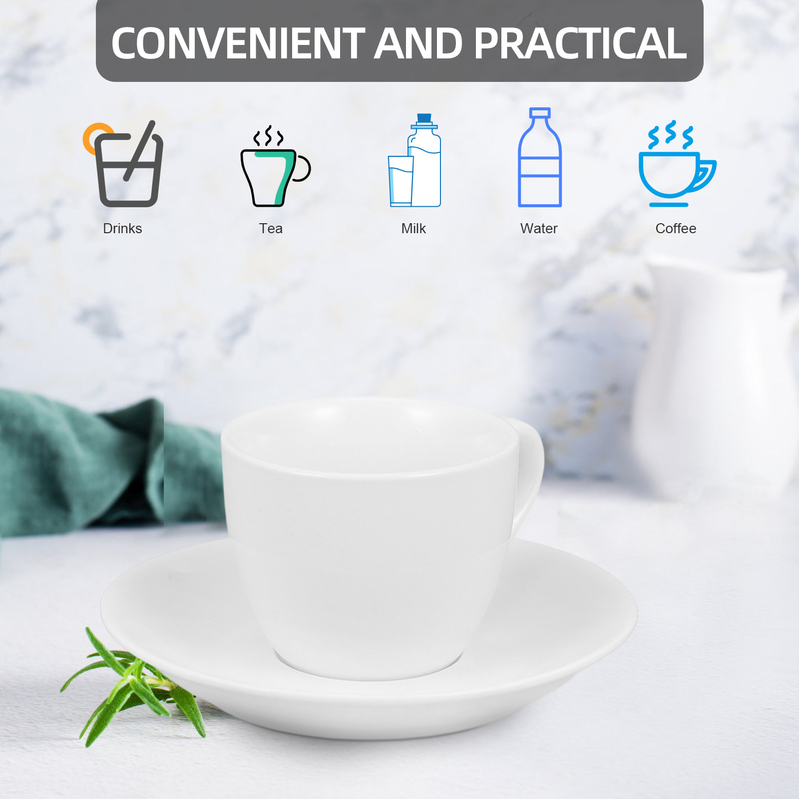1 Set Kaffeetasse mit Untertas – Coffee Tea Home Bewertung und Preis