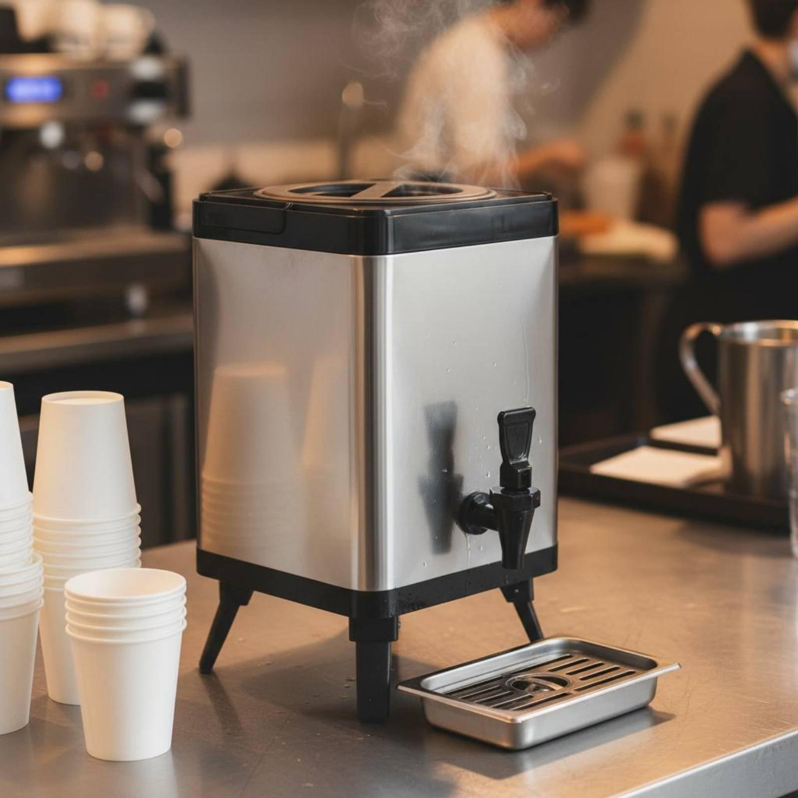 Dreifach isolierter Getränkesp – Coffee Tea Urn Bewertung und Preis