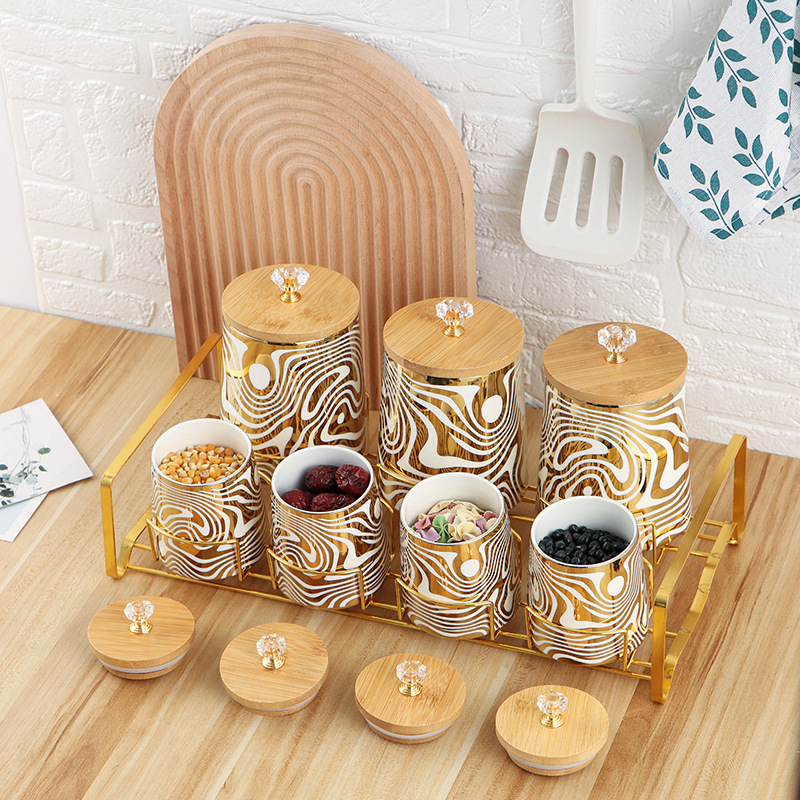 Set mit 7 farbig glasierten Ke – Coffee Tea Canister Set Bewertung und Preis