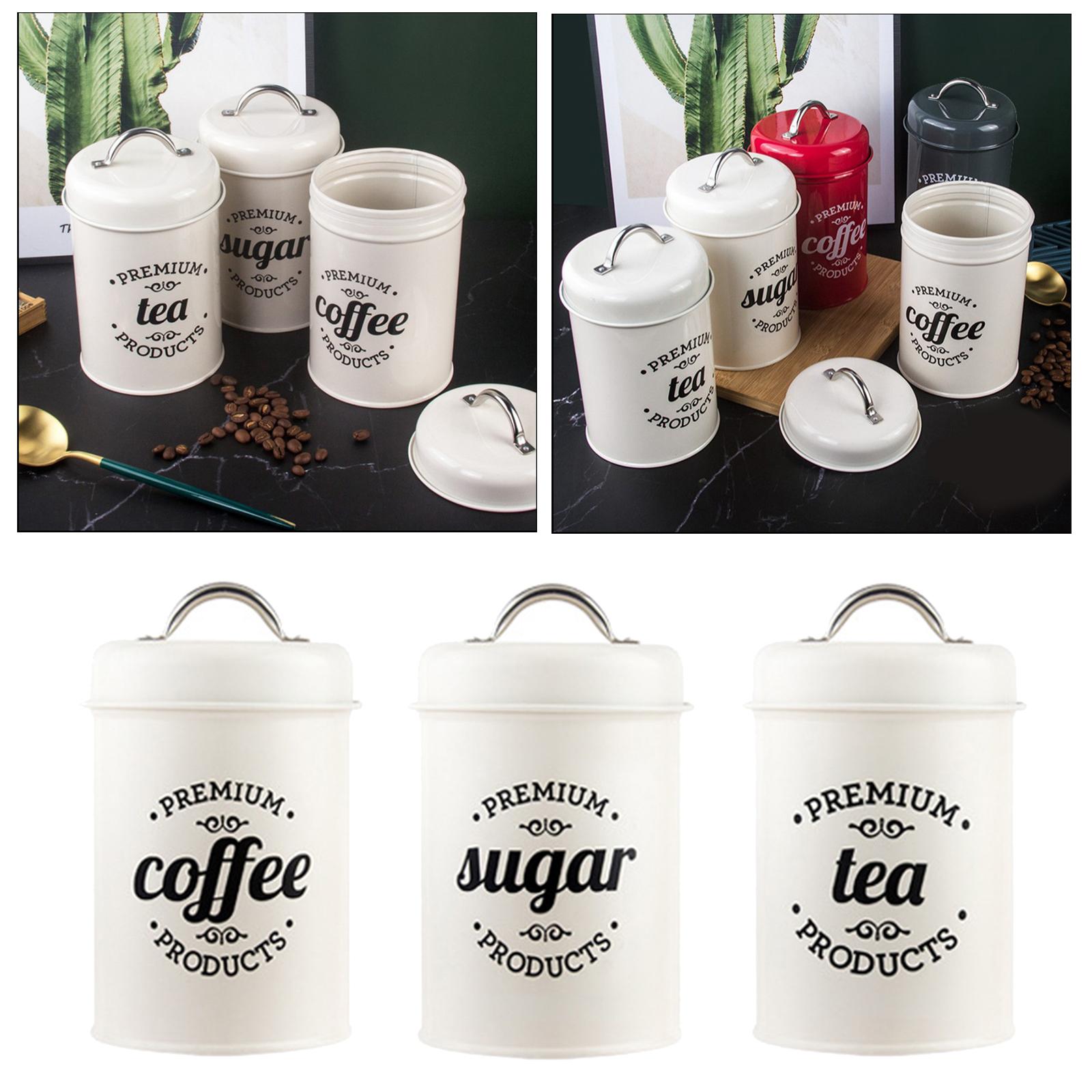 Metall-Küchenbehälter-Set Kaff – Coffee Tea Canister Set Bewertung und Preis
