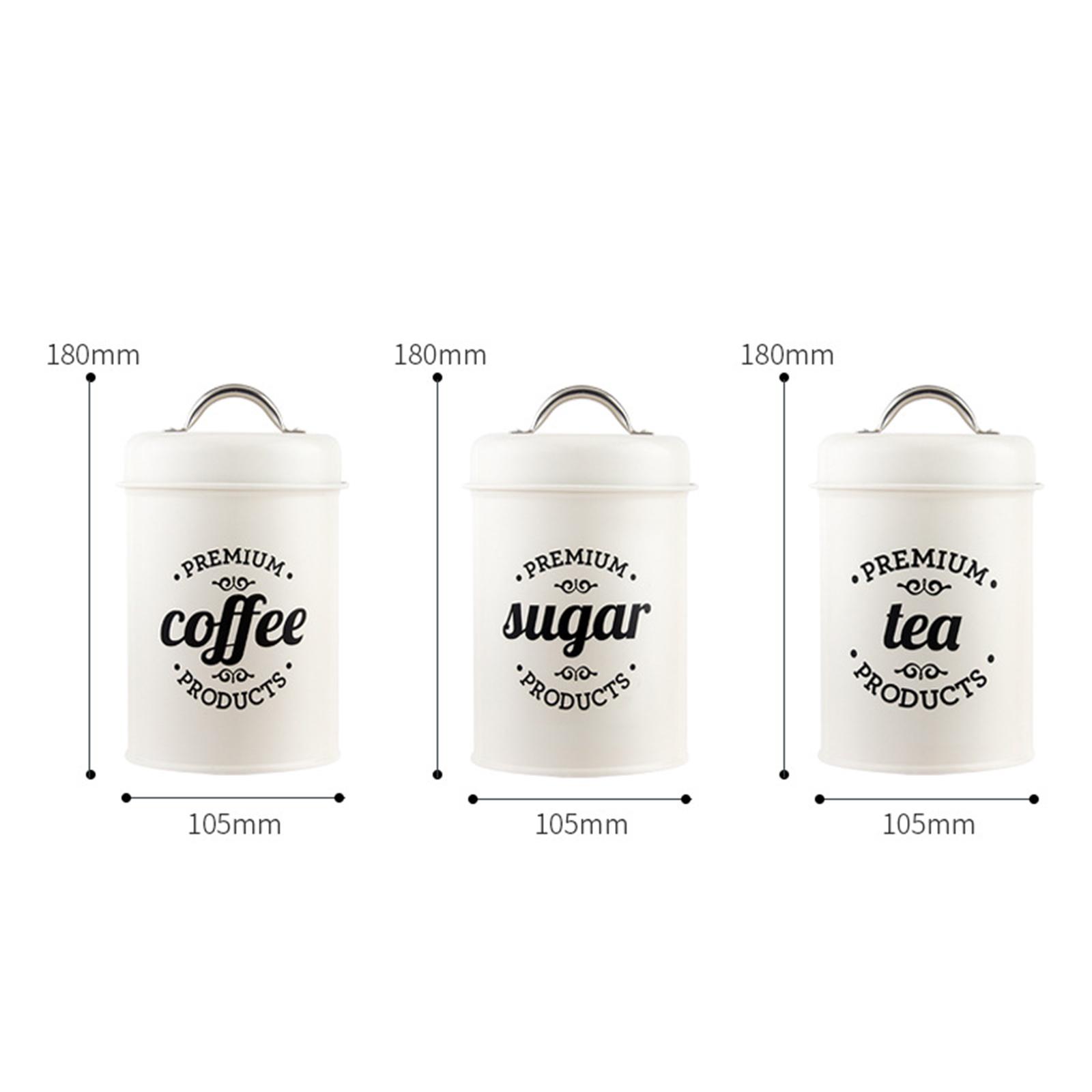 Metall-Küchenbehälter-Set Kaff – Coffee Tea Canister Set Bewertung und Preis