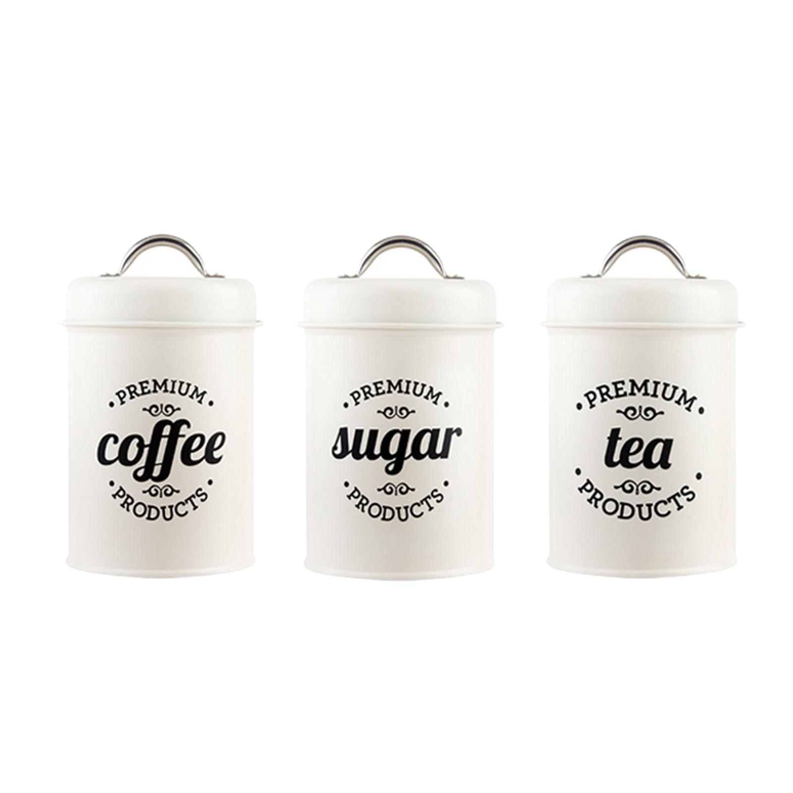 Metall-Küchenbehälter-Set Kaff – Coffee Tea Canister Set Bewertung und Preis
