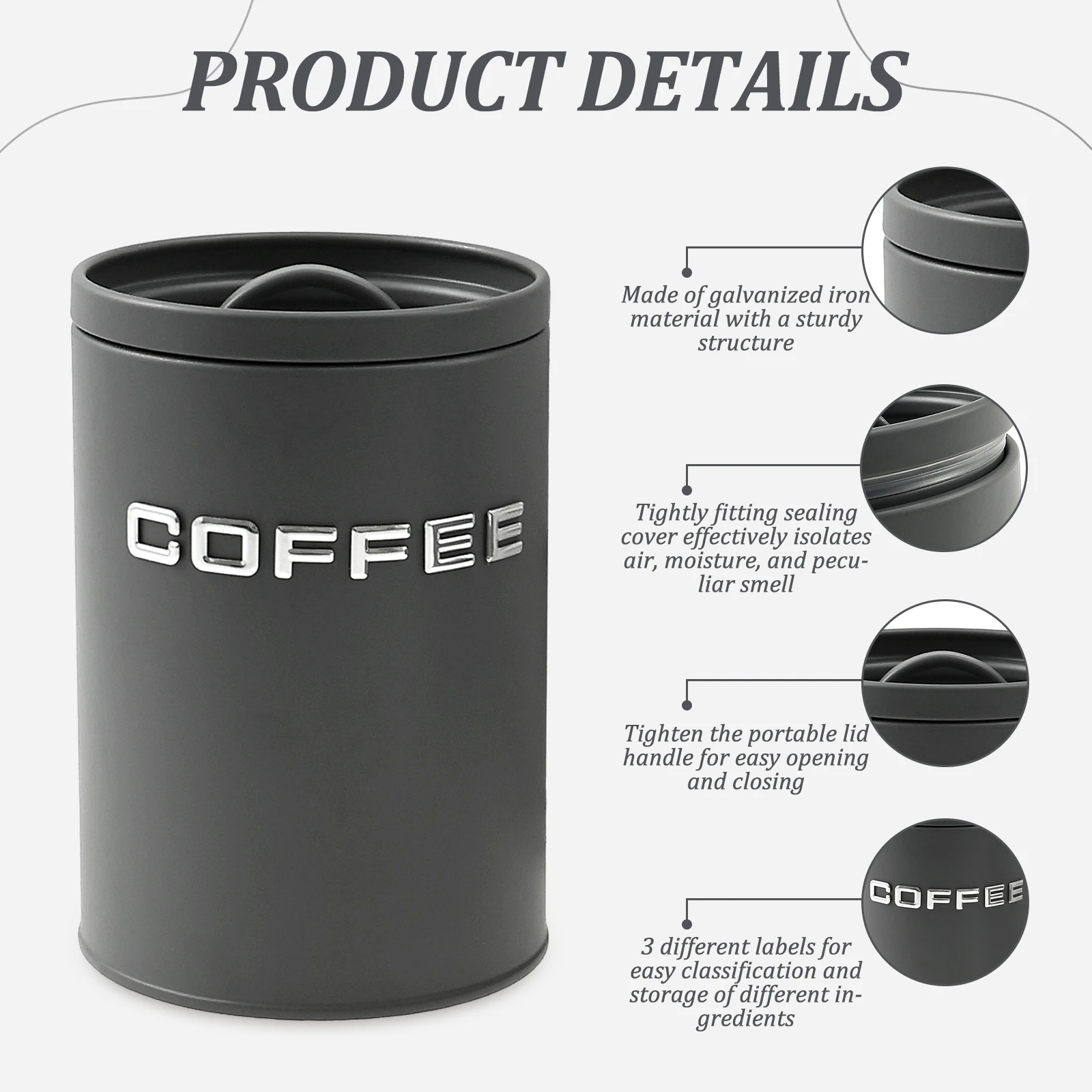 3-teiliges Glas für Tee, Kaffe – Coffee Tea Canister Set Bewertung und Preis